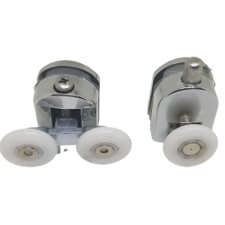 Duşakabin Krom Paslanmaz Metal 1 Alt 1 Üst Rulmanı