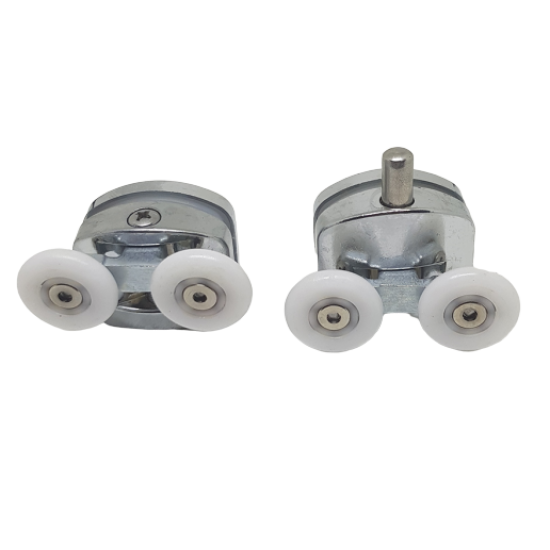 Duşakabin Oval Paslanmaz Metal 24 mm. 1 Alt 1 Üst Rulmanı